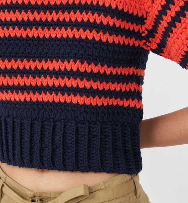 MACPHEE「コットンクロシェ 2-wayプルオーバー」|ニット・セーター|