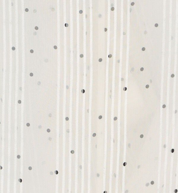 DES PRES「シルクシフォンストライプドット ハイネックノースリーブブラウス」|シャツ・ブラウス|