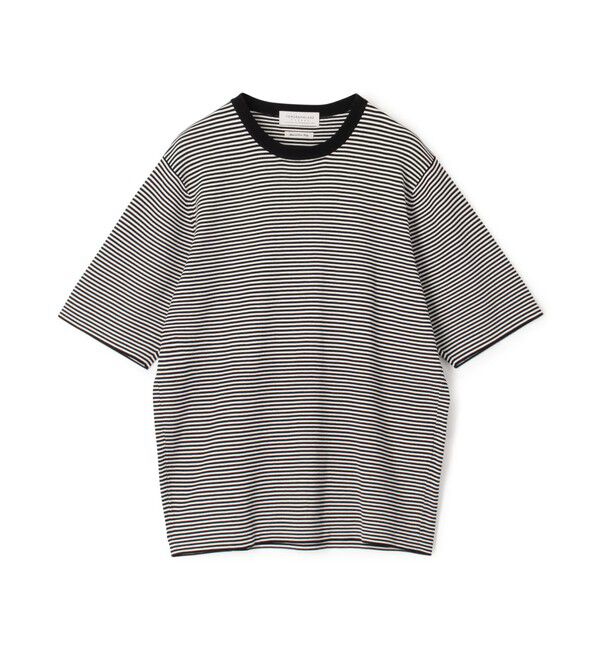 TOMORROWLAND MENS「TOMORROWLAND tricot シーアイランドコットン クルーネックプルオーバー」|ニット・セーター|18 ブラック系