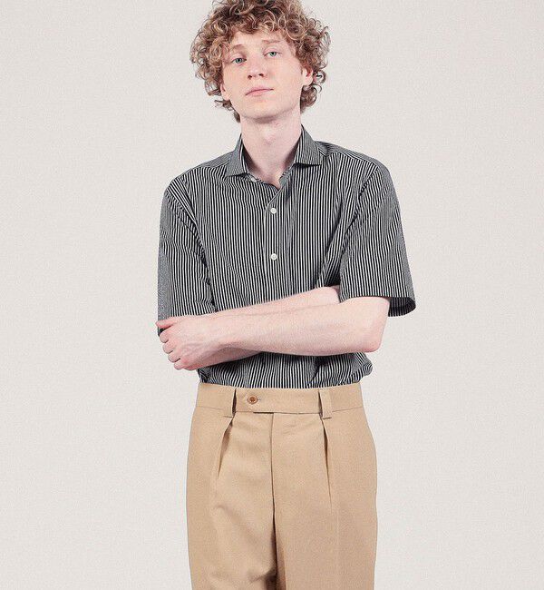 TOMORROWLAND MENS「36ゲージコットンポリエステルニット カッターウェイシャツ」|シャツ・ブラウス|