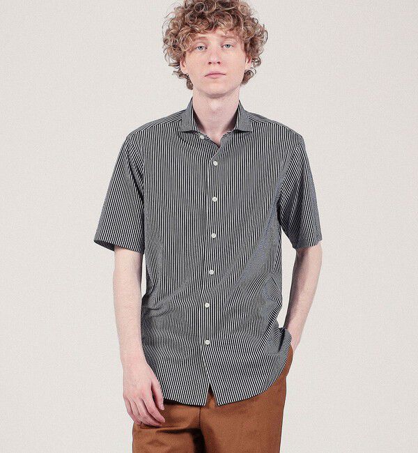 TOMORROWLAND MENS「36ゲージコットンポリエステルニット カッターウェイシャツ」|シャツ・ブラウス|