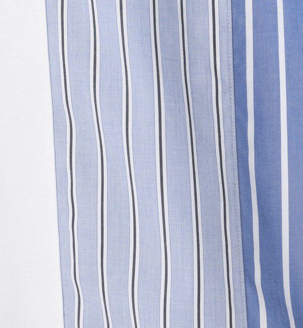 TOMORROWLAND MENS「コットン ストライプ デザインTシャツ」|Tシャツ・カットソー|