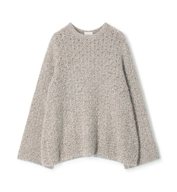 Ballsey「Cashmere Collection フレアスリーブプルオーバー」|ニット・セーター|44 ベージュ系