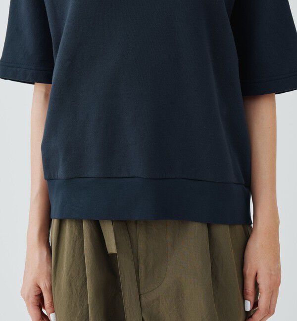 GALERIE VIE「スビンバックパイル ハーフスリーブプルオーバー」|スウェット・ジャージ|