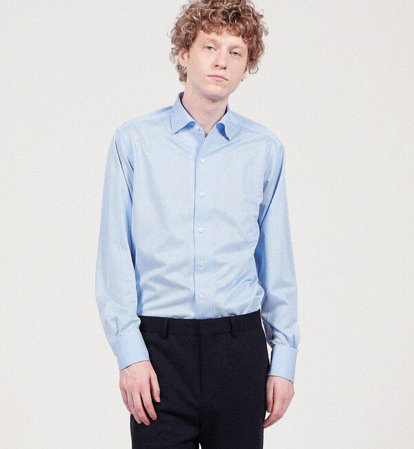 TOMORROWLAND MENS「36ゲージジャージ ループボタンダウンシャツ」|シャツ・ブラウス|