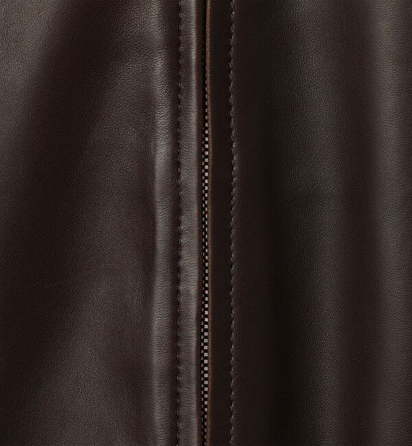 GALERIE VIE「ラムレザー スリーブレスブルゾン」|ブルゾン・スタジャン|