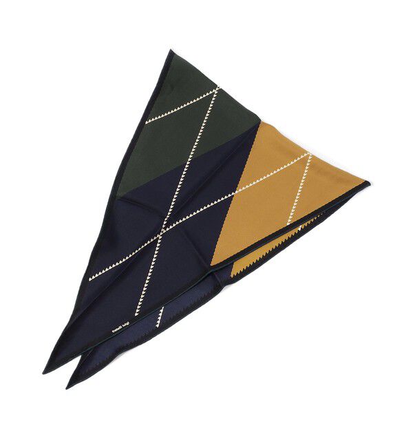 TOMORROWLAND GOODS「Fratelli Luigi シルク スカーフ」|バンダナ・スカーフ|56 カーキ系