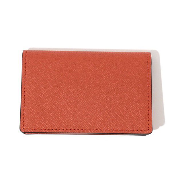 TOMORROWLAND GOODS「【別注】BROOKLYN MUSEUM シュリンクレザー マチカードケース」|名刺入れ・カードケース|27 オレンジ
