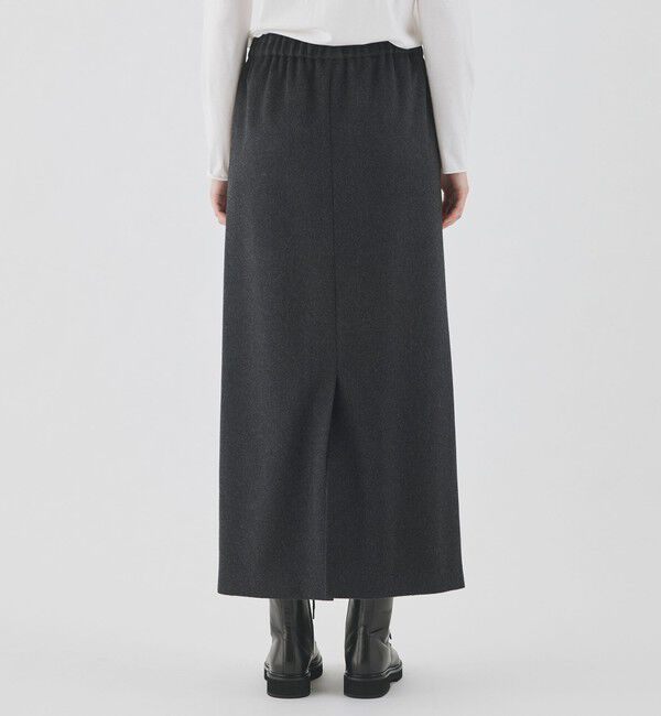 GALERIE VIE「スムースビーバー ストレートロングスカート」|タイト|