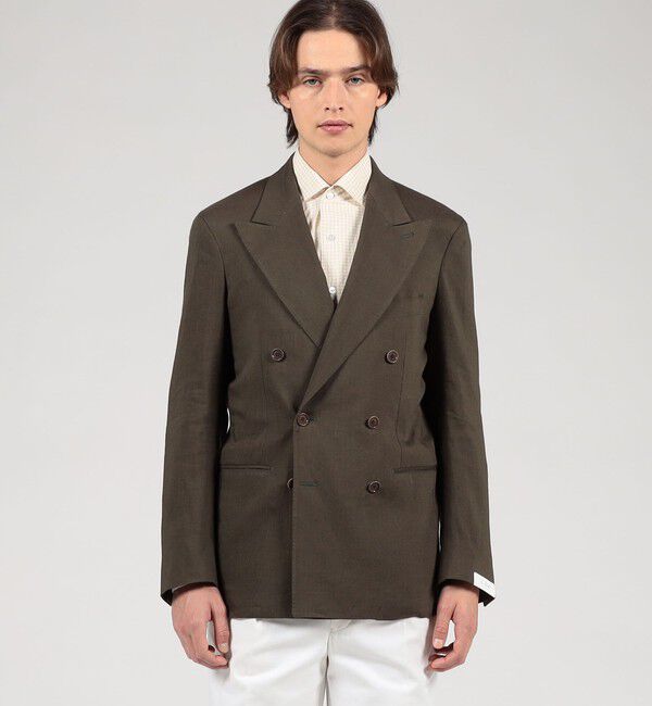 TOMORROWLAND MENS「【別注】De Petrillo ストレッチトロピカル ダブルブレステッド6Bジャケット」|テーラードジャケット|