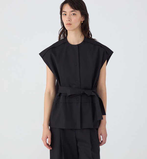 TOMORROWLAND collection「コットンカツラギ ベルテッドジレ」|ベスト・ジレ|