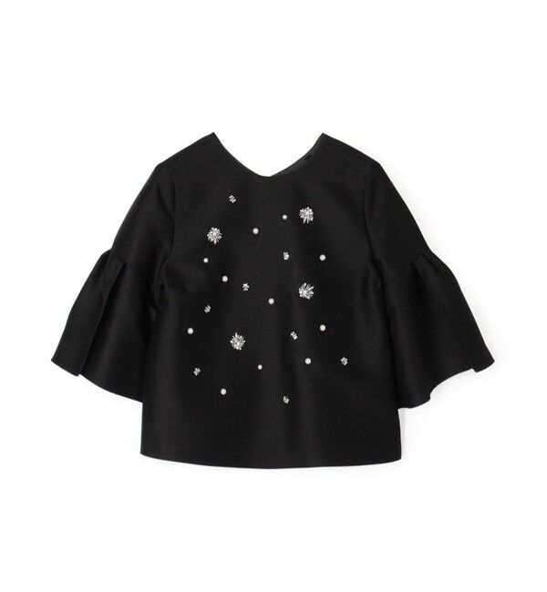 TOMORROWLAND BUYING WEAR「【別注】FLICKA for TOMORROWLAND with bijou トップス」|シャツ・ブラウス|18 ブラック系