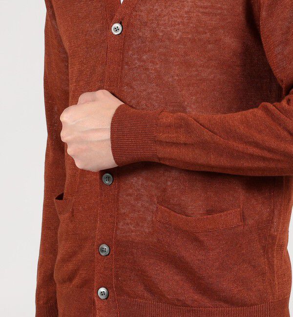 TOMORROWLAND MENS「TOMORROWLAND tricot ティントリネン Vネックカーディガン」|カーディガン|