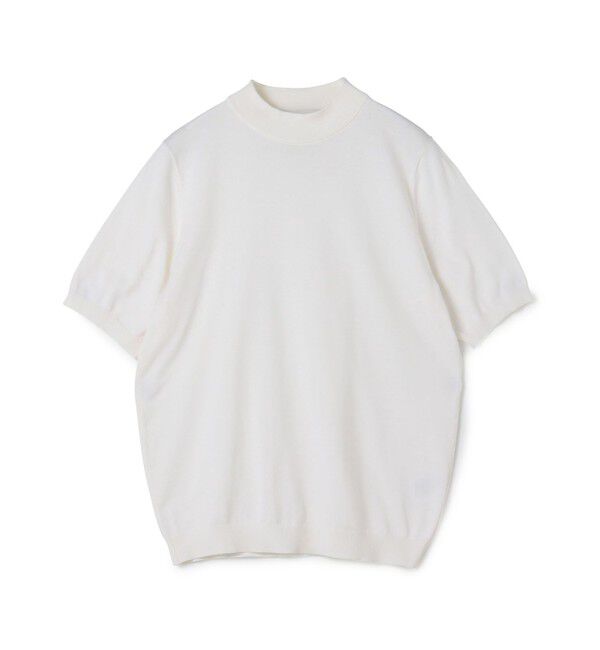 TOMORROWLAND MENS「TOMORROWLAND tricot シルクコットン モックネックプルオーバーニット SESIA」|ニット・セーター|11 ホワイト