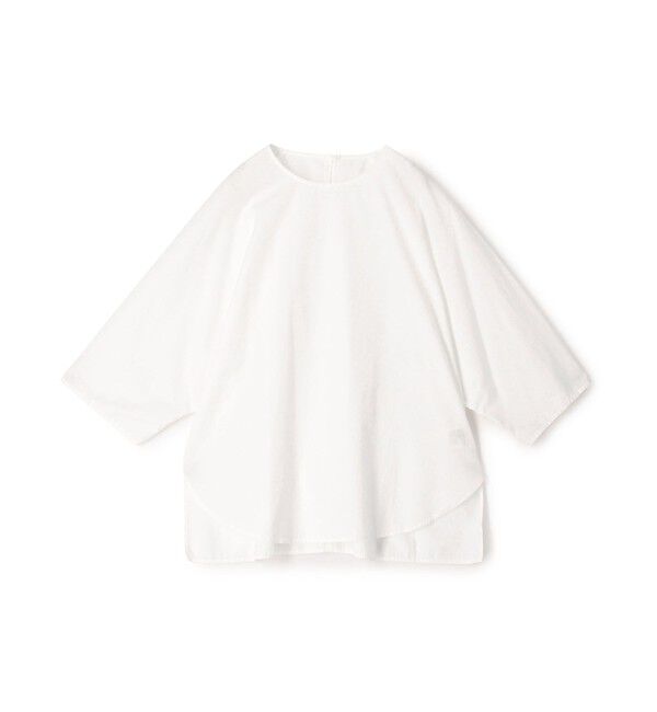 GALERIE VIE「コットンツイル クルーネックドルマン プルオーバーシャツ」|シャツ・ブラウス|11 ホワイト