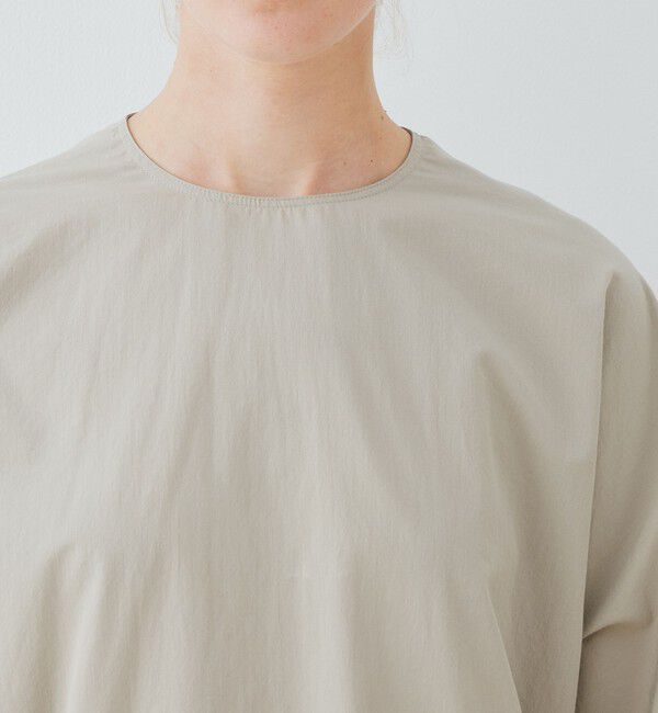 GALERIE VIE「コットンツイル クルーネックドルマン プルオーバーシャツ」|シャツ・ブラウス|
