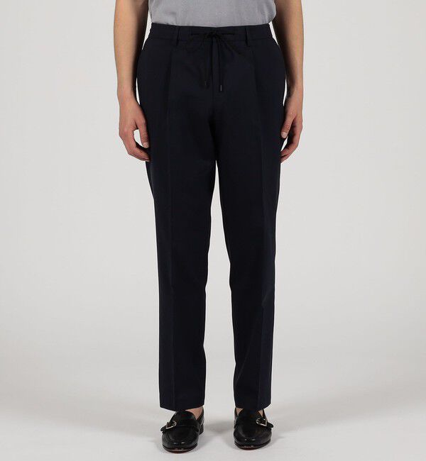 TOMORROWLAND MENS「Super120'sウールポリエステル 1プリーツイージースラックス」|スラックス|