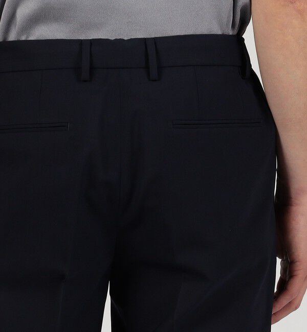 TOMORROWLAND MENS「Super120'sウールポリエステル 1プリーツイージースラックス」|スラックス|