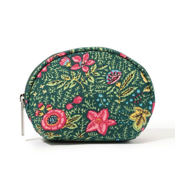 SOULEIADO「SOULEIADO コットンオックス ラウンドポーチ」|ポーチ|54 グリーン系