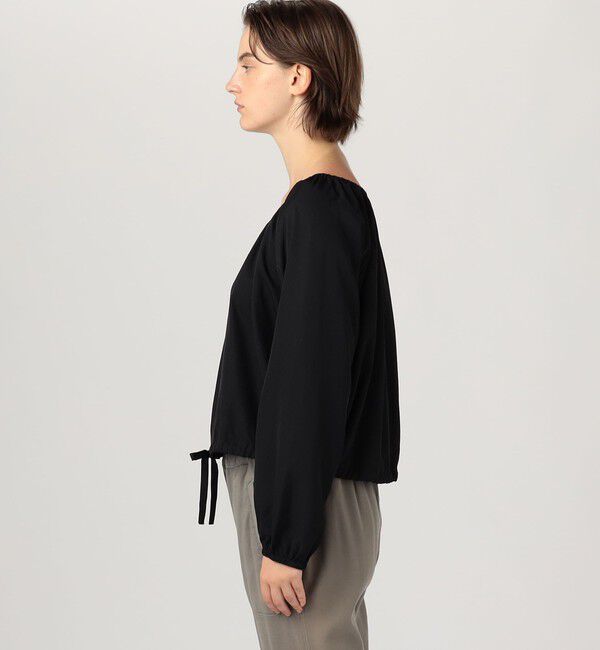 JAMES PERSE「マットサテン ギャザーブラウス WLMP3985」|シャツ・ブラウス|