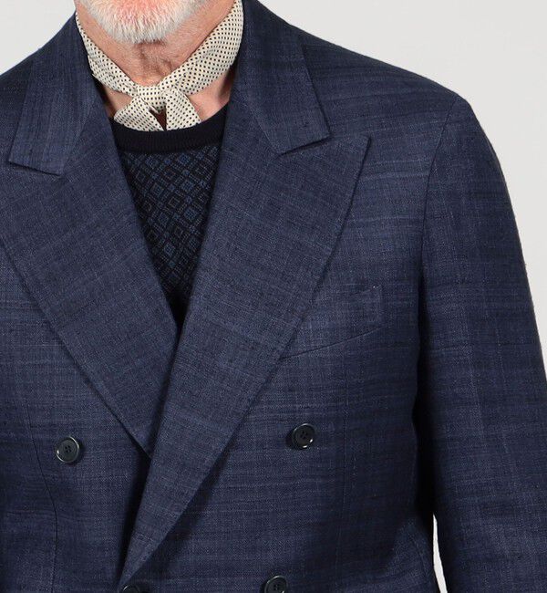 TOMORROWLAND MENS「【別注】De Petrillo SIBILLA シルクネップ ダブルブレステッド6Bジャケット」|テーラードジャケット|