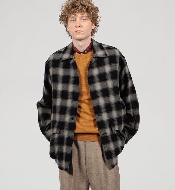 TOMORROWLAND MENS「【別注】PENDLETON コットンカシミヤ シャツジャケット」|ブルゾン・スタジャン|