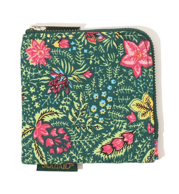 SOULEIADO「SOULEIADO コットンオックス フラットポーチ」|ポーチ|54 グリーン系