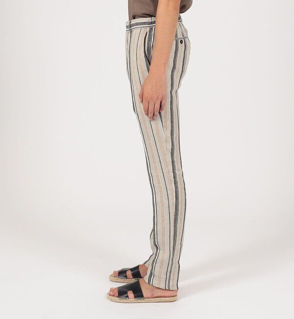 TOMORROWLAND BUYING WEAR「PT TRINO SLIM JOGGER リネンストライプ イージースラックス」|スラックス|