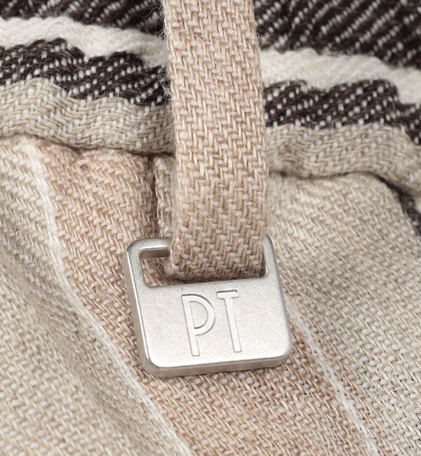 TOMORROWLAND BUYING WEAR「PT TRINO SLIM JOGGER リネンストライプ イージースラックス」|スラックス|