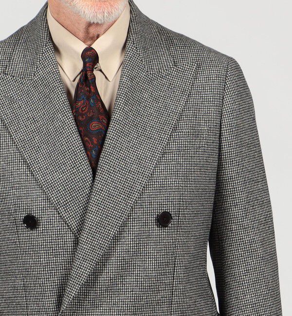 TOMORROWLAND MENS「ウールフランネル ダブルブレステッド4Bジャケット FOX BROTHERS」|テーラードジャケット|