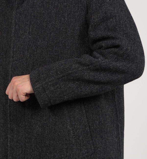 TOMORROWLAND MENS「ブリティッシュウールツイード バルカラーコート ZANIERI」|ステンカラーコート|