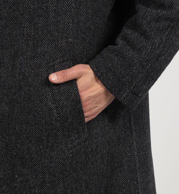 TOMORROWLAND MENS「ブリティッシュウールツイード バルカラーコート ZANIERI」|ステンカラーコート|