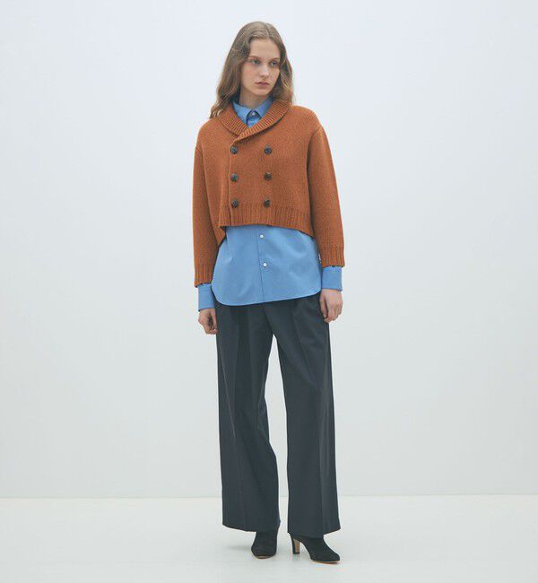 MACPHEE「ダブルフェイス ダブルブレストカーディガン」|カーディガン|