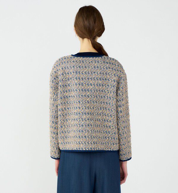 Ballsey「Blueberry Tarte クルーネックジャケット」|ノーカラージャケット|