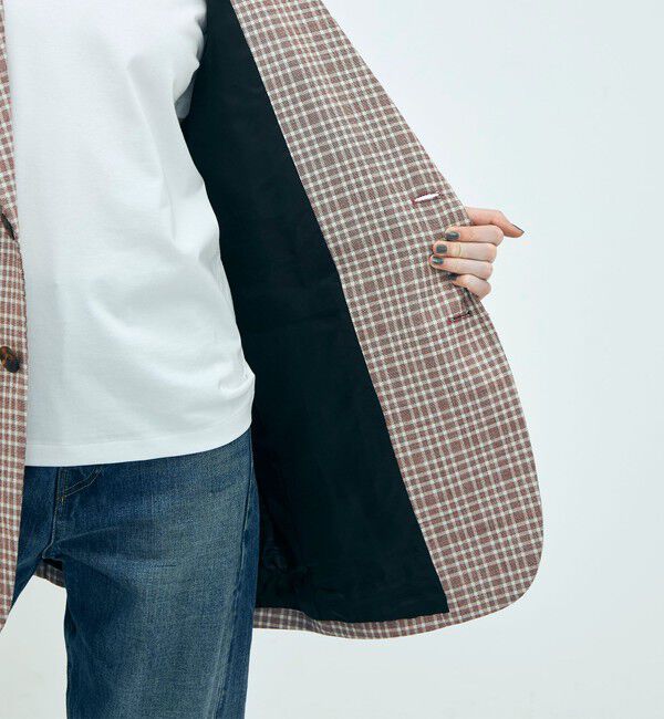Edition「edition pourell ウールマルチチェック ジャケット」|テーラードジャケット|