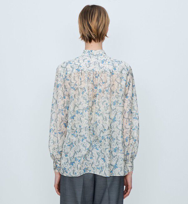 TOMORROWLAND collection「ペタルフラワープリント ボウタイブラウス」|シャツ・ブラウス|