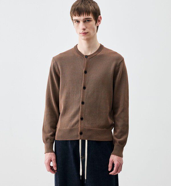 Edition「コットンナイロン シャンブレーニットカーディガン」|カーディガン|