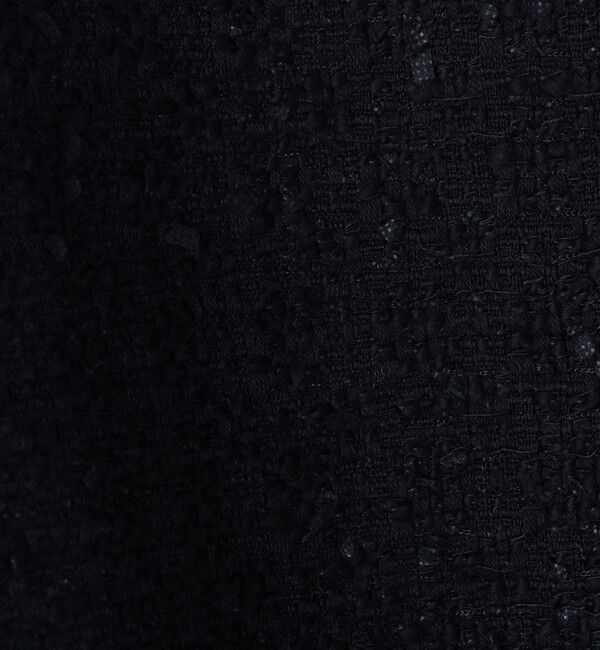 Ballsey「コットンスラブツイード セミダブルクルーネックジャケット」|ノーカラージャケット|