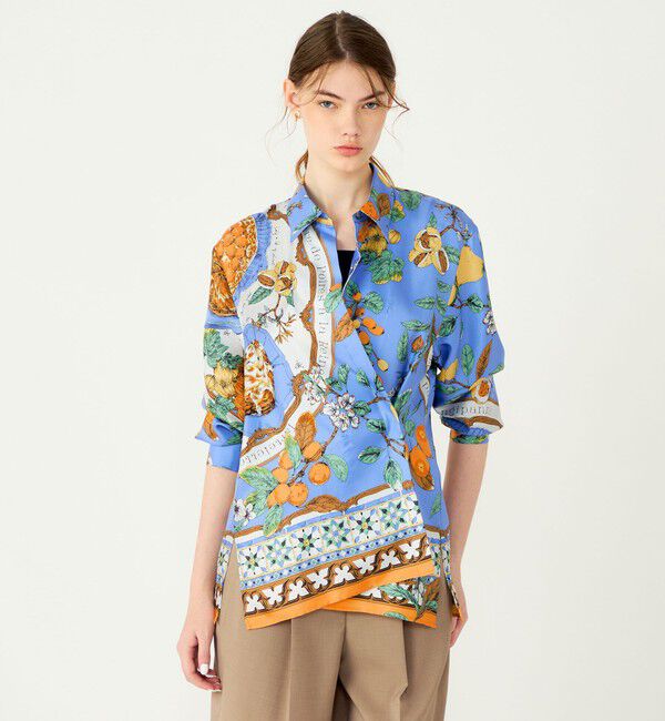 Ballsey「【別注】manipuri for Ballsey Antique Recipe カシュクールブラウス」|シャツ・ブラウス|