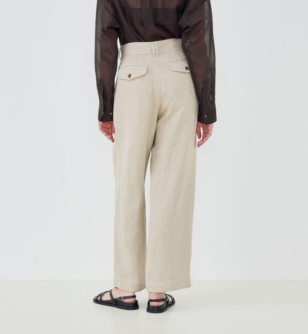 GALERIE VIE「リネンシルクツイード ツータックパンツ」|その他|