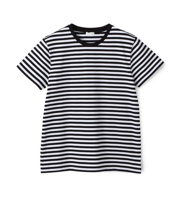 GALERIE VIE「ファインコットン クルーネックプルオーバー」|Tシャツ・カットソー|18 ブラック系