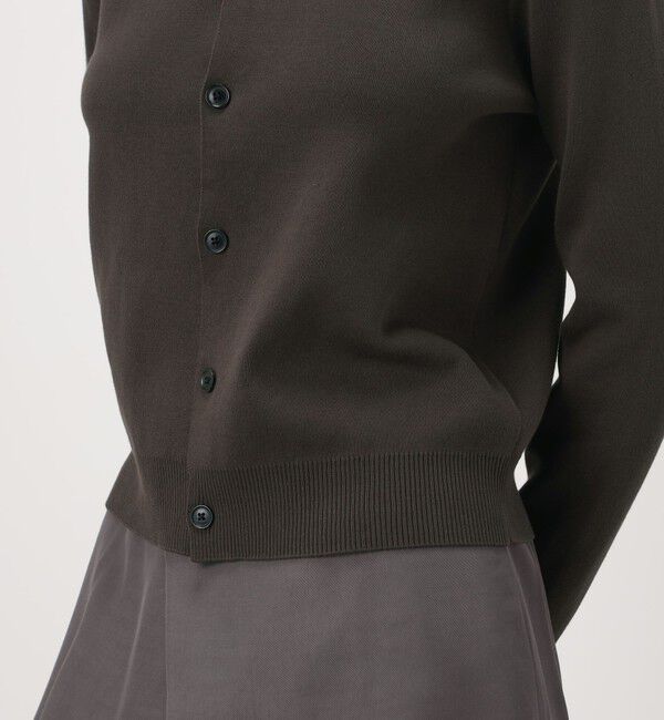 Edition「ELS cotton ポロカーディガン」|カーディガン|