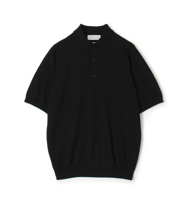 TOMORROWLAND MENS「TOMORROWLAND tricot シルクコットン ニットポロシャツ SESIA」|ポロシャツ|19 ブラック