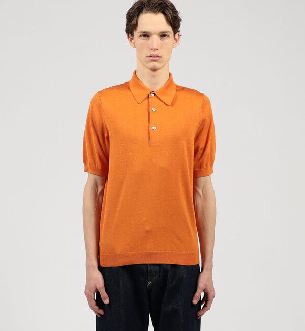 TOMORROWLAND MENS「TOMORROWLAND tricot シルクコットン ニットポロシャツ SESIA」|ポロシャツ|