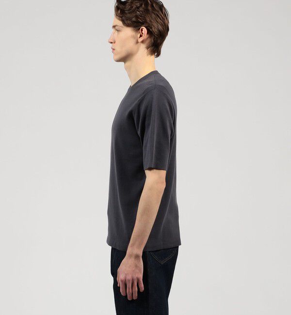 TOMORROWLAND MENS「TOMORROWLAND tricot シーアイランドコットン ハーフスリーブクルーネックニット」|ニット・セーター|