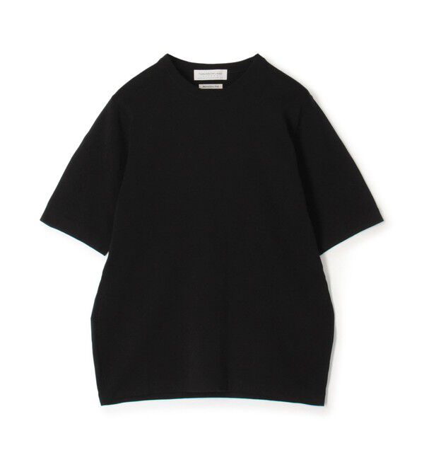 TOMORROWLAND MENS「TOMORROWLAND tricot シーアイランドコットン ハーフスリーブクルーネックニット」|ニット・セーター|19 ブラック