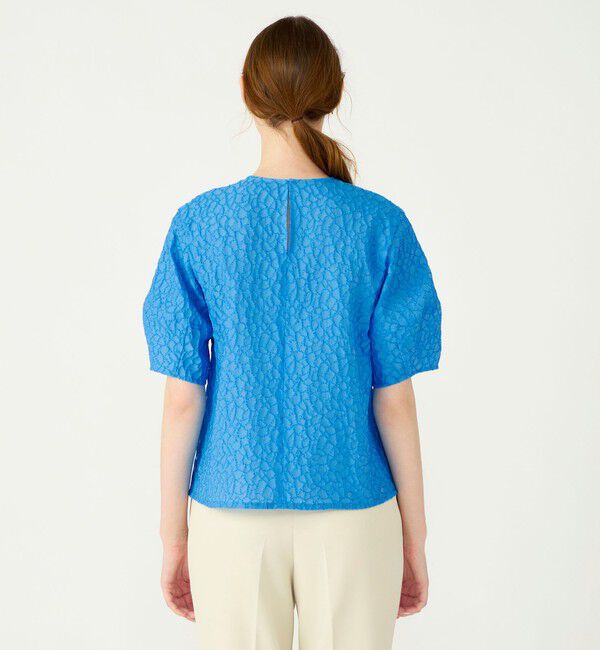 Ballsey「バブルジャカード ランタンスリーブブラウス」|シャツ・ブラウス|