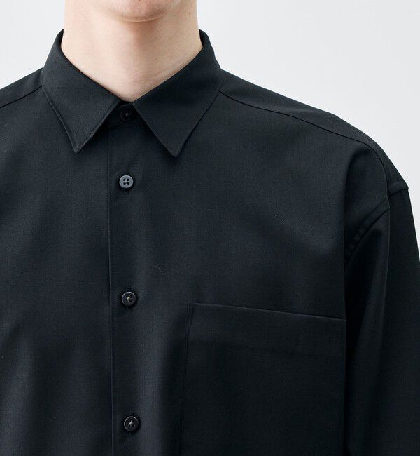 Edition「Super120's ウォッシャブルウール リラックスシャツ」|シャツ・ブラウス|