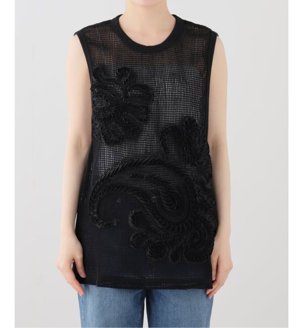  「TAAKK MESH EMBROIDERY TANK TOP TA26SS-JR075：カットソー」|Tシャツ・カットソー|