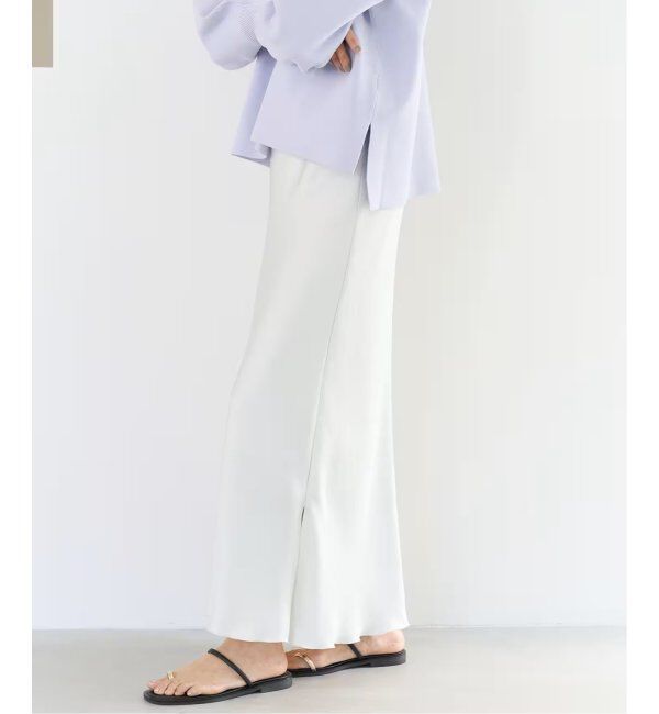 IENA「《追加6》ダブルサテンスカート」|スカート|